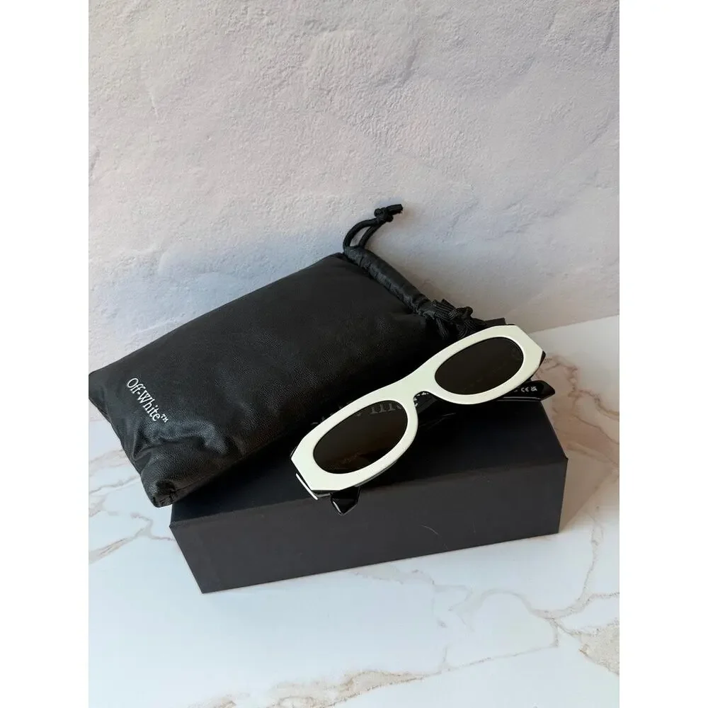 NEW Off White Orlando OERI130 White Unisex Sunglasses